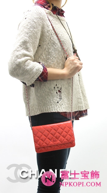 シャネル CHANEL クラシック エナメル ショルダーバッグ ローズピンク A33814 【2013年新作】